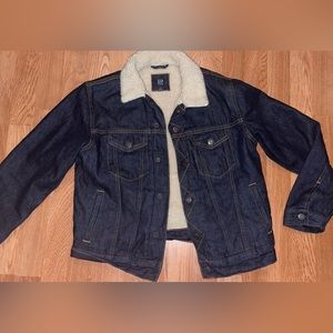 NWOT Gap jean Sherpa jacket